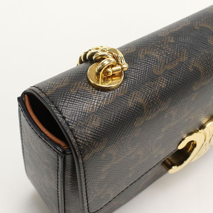 Celine Chain Triomphe Canvas Shoulder Bag