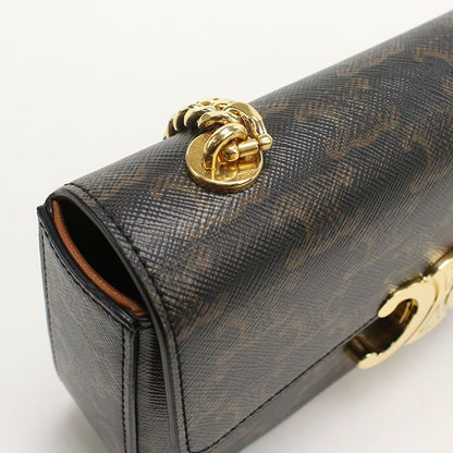 Celine Chain Triomphe Canvas Shoulder Bag