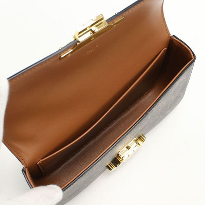 Celine Chain Triomphe Canvas Shoulder Bag