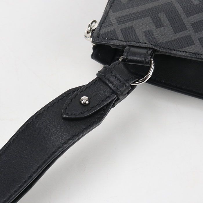 Fendi Diagonal Clutch Leather