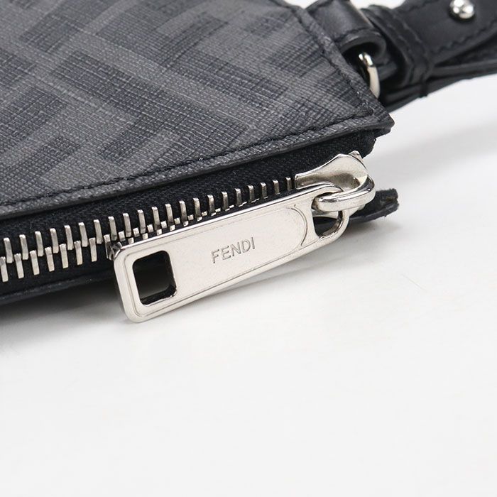 Fendi Diagonal Clutch Leather