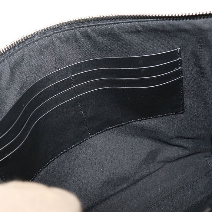 Fendi Diagonal Clutch Leather