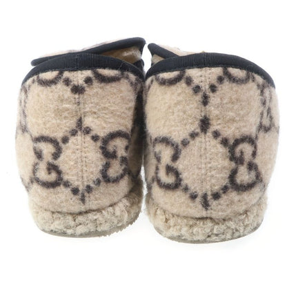 Gucci GG Boa Mouton Horsebit Low Cut Shoes Slip on Beige