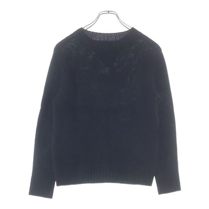 Prada Drogo Wool Cashmere Long Sleeve Knit Sweater Black