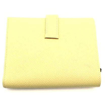 Hermes Bearn Compact Yellow Epsom Wallet Bifold