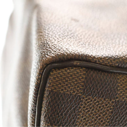 Louis Vuitton Damier Speedy 25 Handbag Brown Leather