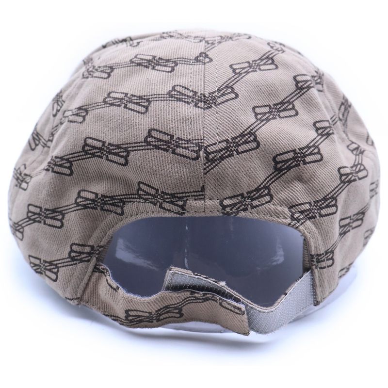 Balenciaga BB Monogram Logo 6 Panel Cap Bbmonogram Cap Beige