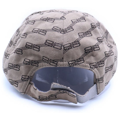 Balenciaga BB Monogram Logo 6 Panel Cap Bbmonogram Cap Beige