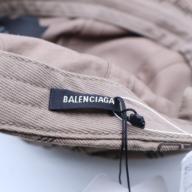 Balenciaga BB Monogram Logo 6 Panel Cap Bbmonogram Cap Beige