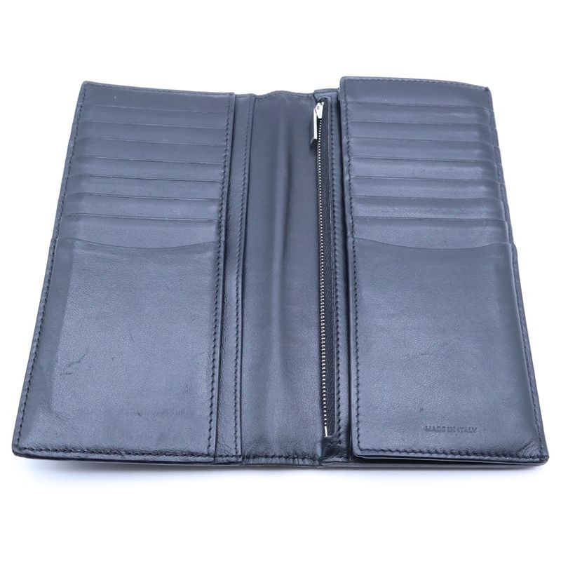 Celine Grain Leather Bifold Wallet Black