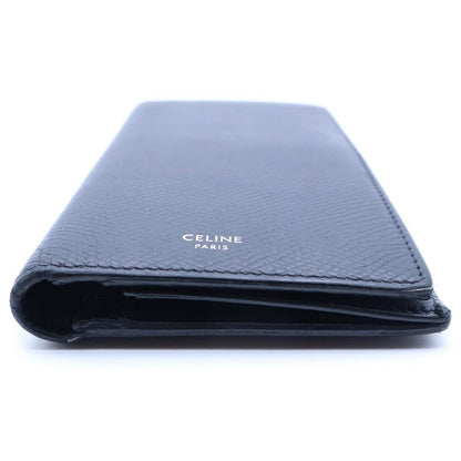 Celine Grain Leather Bifold Wallet Black
