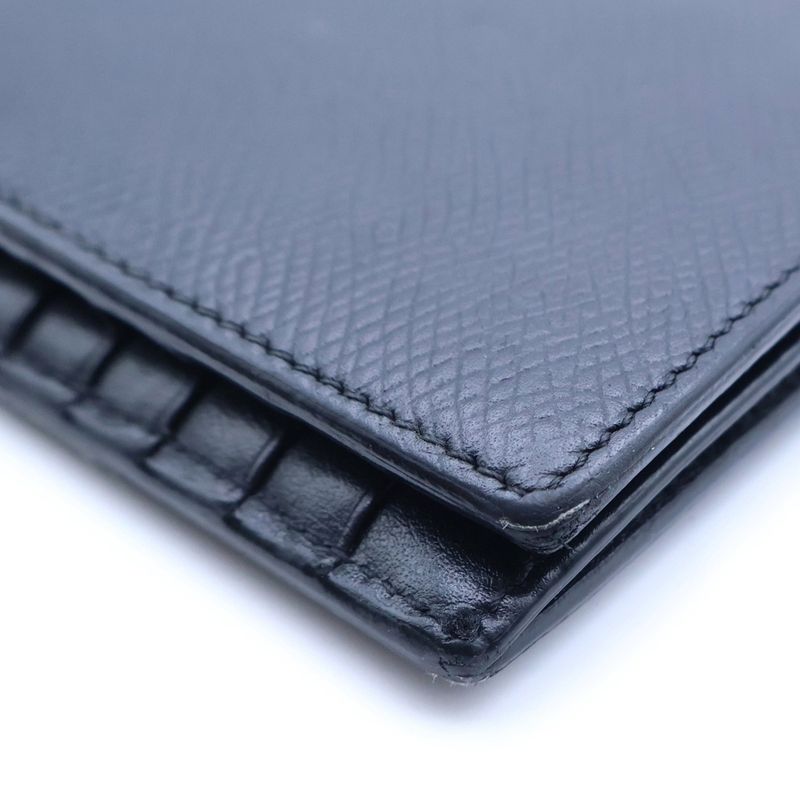 Celine Grain Leather Bifold Wallet Black
