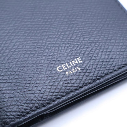 Celine Grain Leather Bifold Wallet Black