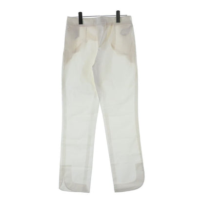 Dior Zip Fly Cotton Pants White