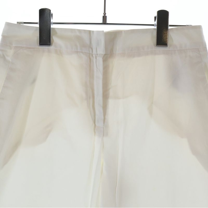 Dior Zip Fly Cotton Pants White