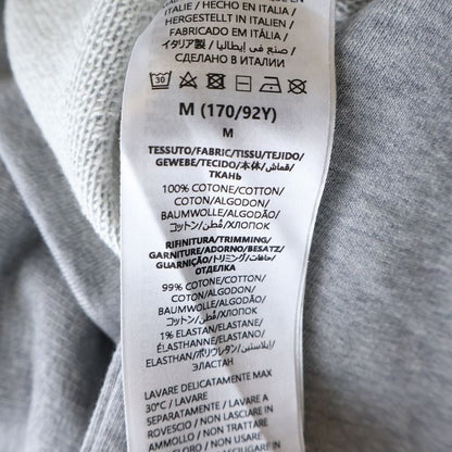 Gucci Embossed Logo Cotton Crew Neck Long Sleeve Sweatshirt Gray Sneaker