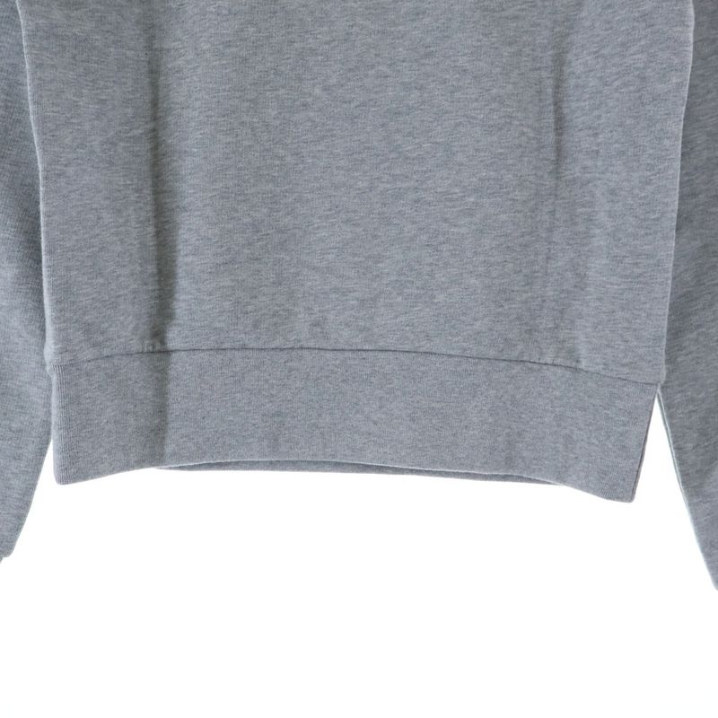 Gucci Embossed Logo Cotton Crew Neck Long Sleeve Sweatshirt Gray Sneaker