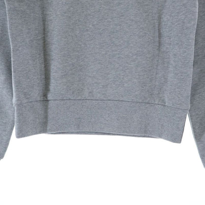 Gucci Embossed Logo Cotton Crew Neck Long Sleeve Sweatshirt Gray Sneaker