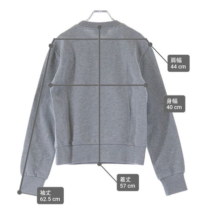 Gucci Embossed Logo Cotton Crew Neck Long Sleeve Sweatshirt Gray Sneaker