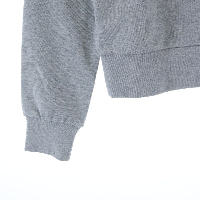 Gucci Embossed Logo Cotton Crew Neck Long Sleeve Sweatshirt Gray Sneaker