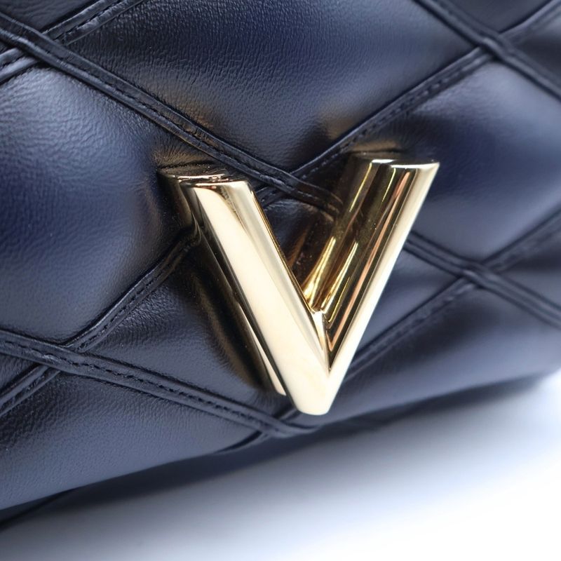 Louis Vuitton Maltage Blue Marine 2-Way Shoulder Bag Chain Navy