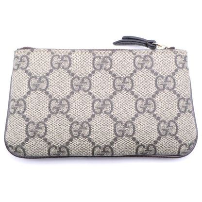 Gucci Ophidia Zipki Pouch Charm Case Beige Brown Leather