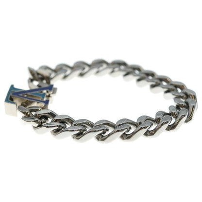 Louis Vuitton LV Initial Bracelet LV Chain Blue Silver Metal Silver-blue