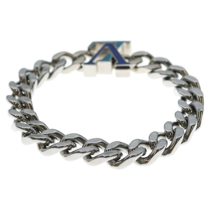 Louis Vuitton LV Initial Bracelet LV Chain Blue Silver Metal Silver-blue