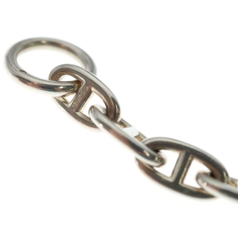 Hermes Chaine D'ancre GM Necklace Pendant Chain Silver 29 Pieces