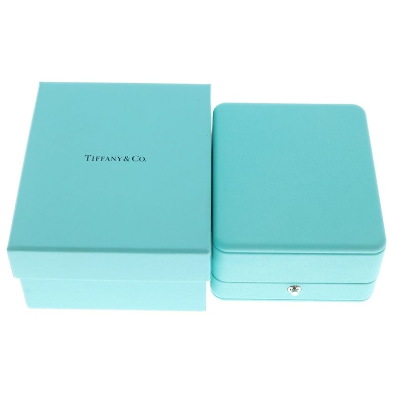 Tiffany & Co T Smile Mini Diamond Necklace Pendant 18K PG