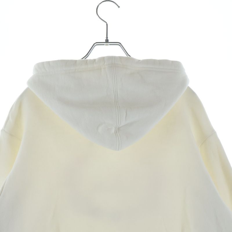 Dior Front Logo Embroidery Pullover Hoodie White Sweater