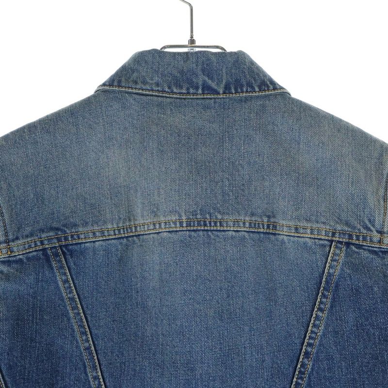 Louis Vuitton YK Short Denim Patch Jacket Gm1 Yayoi Kusama Indigo