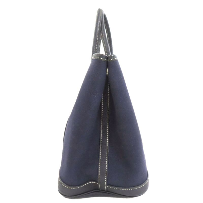Hermes Garden Party TPM Silver World Festival Limited Tote Toile
