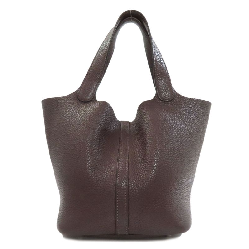Hermes Picotin Lock MM Silver Handbag