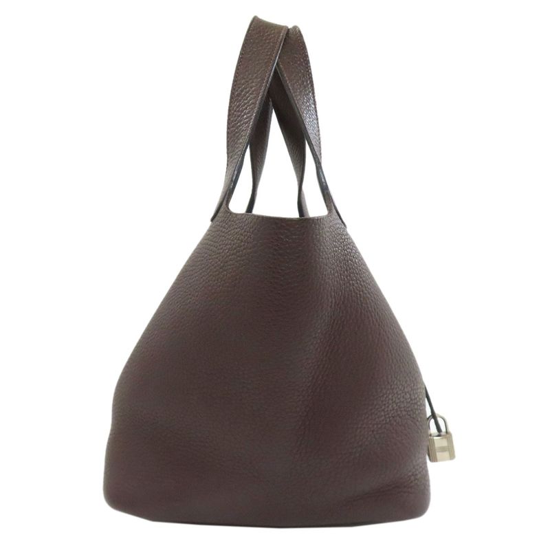 Hermes Picotin Lock MM Silver Handbag