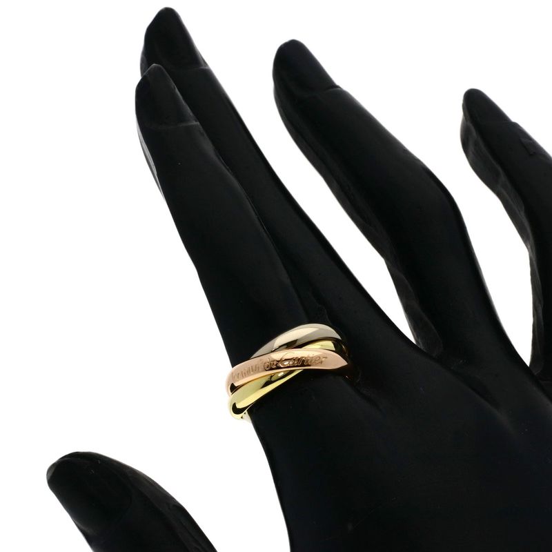 Cartier Trinity Ring 18K Yellow Gold 18K White Pink