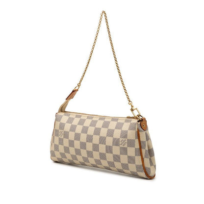 Louis Vuitton Damier Azur Chain Shoulder Bag White