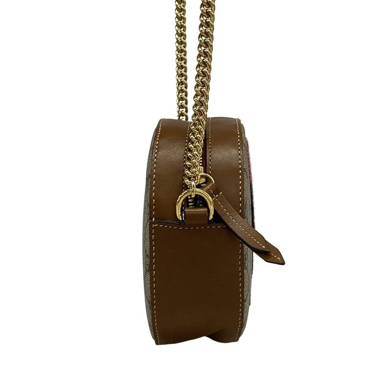 Gucci Shoulder Bag Veneer Collection Beige Brown Multi Chain X X Multi