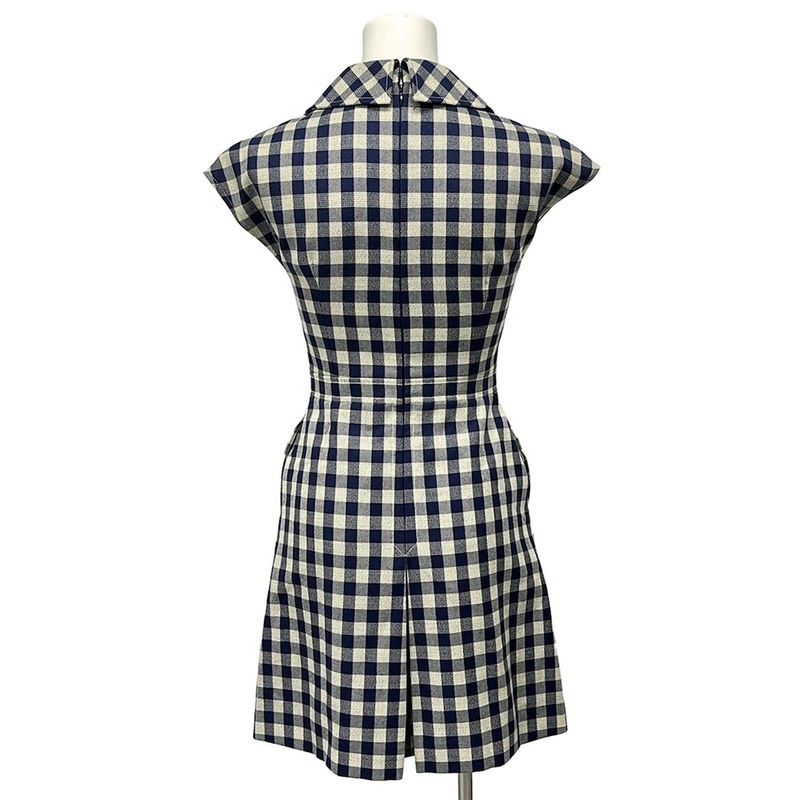 Dior Dress I 38 Navy Ivory Short X