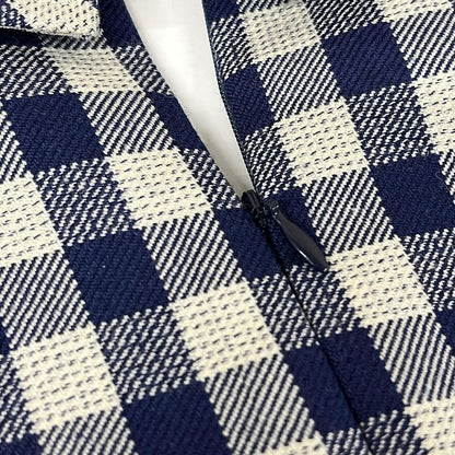 Dior Dress I 38 Navy Ivory Short X