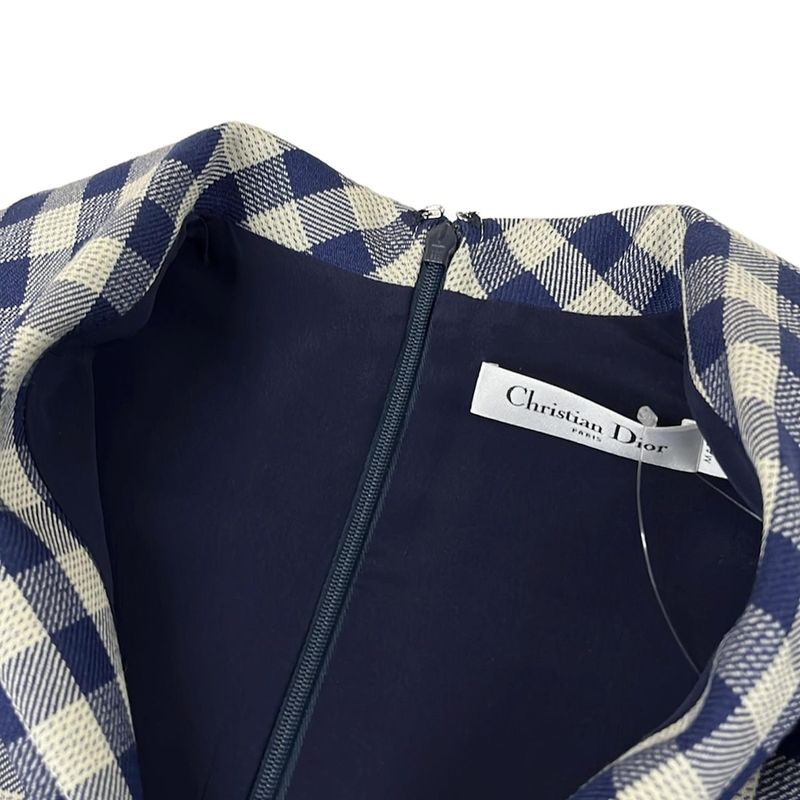 Dior Dress I 38 Navy Ivory Short X