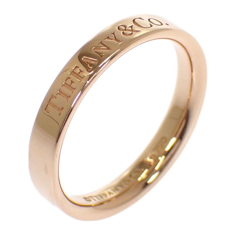 Tiffany & Co Flat Band Ring 18K Pink Gold