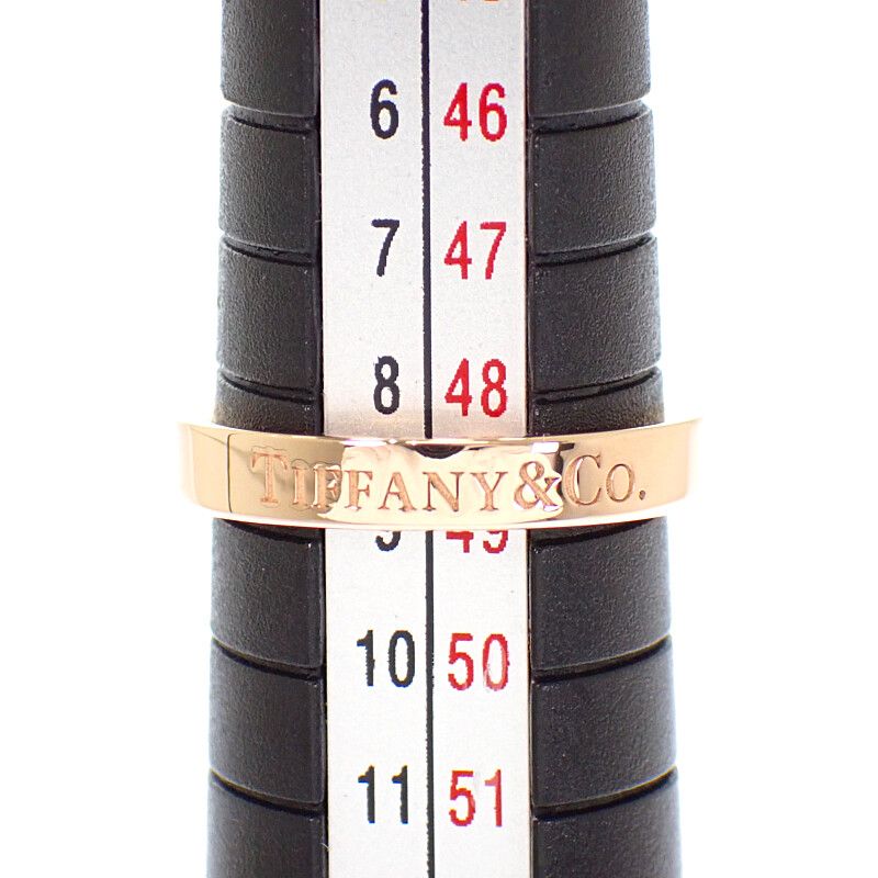 Tiffany & Co Flat Band Ring 18K Pink Gold