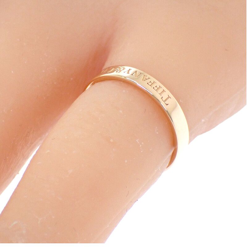 Tiffany & Co Flat Band Ring 18K Pink Gold