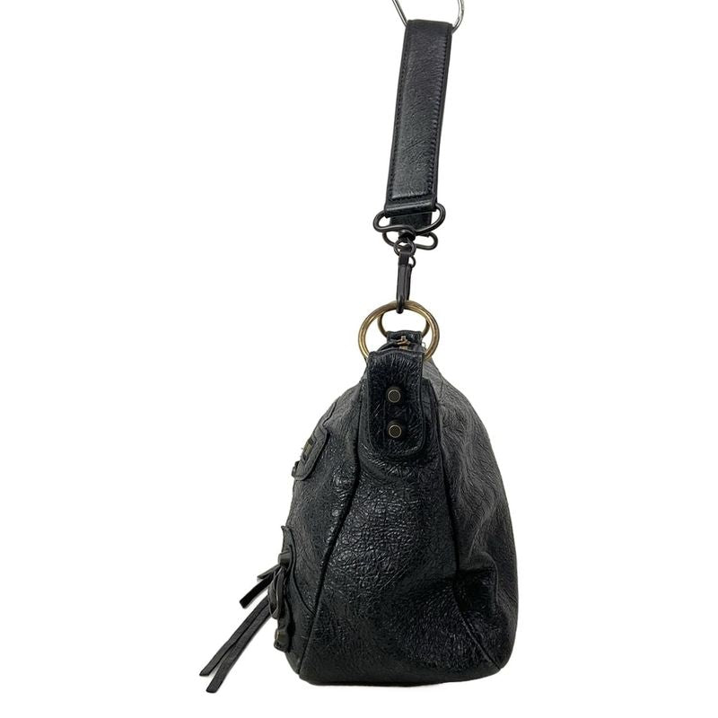 Balenciaga Handbag le City Moto Black Leather
