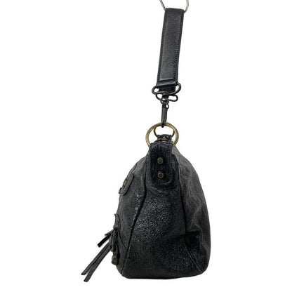 Balenciaga Handbag le City Moto Black Leather