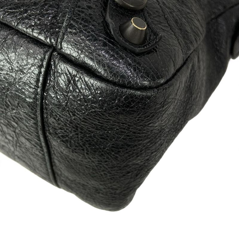 Balenciaga Handbag le City Moto Black Leather