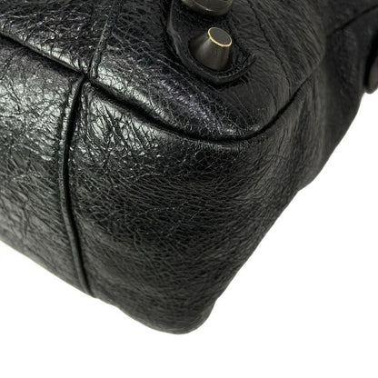 Balenciaga Handbag le City Moto Black Leather