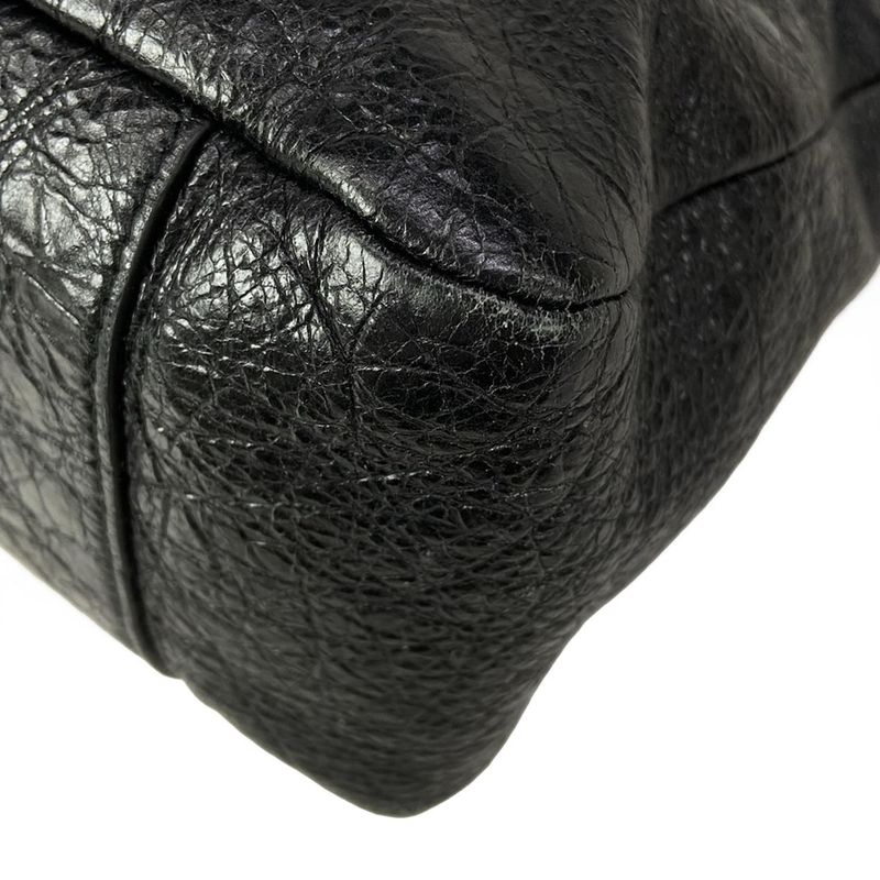 Balenciaga Handbag le City Moto Black Leather