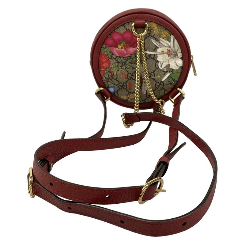 Gucci Backpack Ophidia GG Mini Tian Beige Red Multi